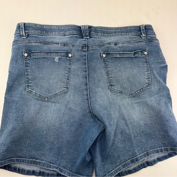 Wit & Wisdom Ab’Solution Denim Shorts Long Size 16 - Picture 9 of 13